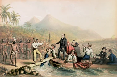 Il ritorno del reverendo John Williams a Tanna nei Mari del Sud, il giorno prima che fosse massacrato