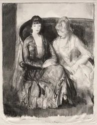 Emma e Marjorie su un divano