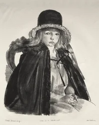 Jean con cappello nero