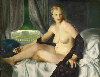 Nudo con ventaglio