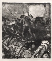 Serie sulla guerra: La carica, dettaglio destro, primo stato
