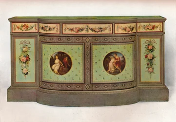 Secretaire comò, c1785