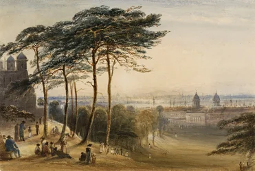Greenwich da Observatory Hill, c.1850