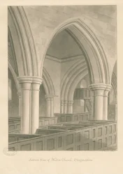 Interno della chiesa di Weston-on-Trent