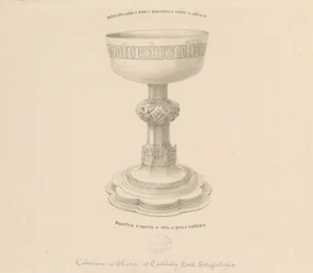 Teddesley Park - Calice: disegno a penna, nd [?19th cent]