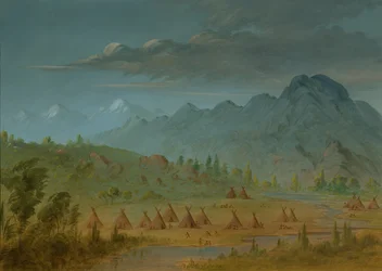 Un Villaggio dei Corvi e le Montagne del Fiume Salmon, 1855-1869