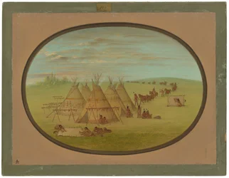 Un piccolo villaggio Sioux