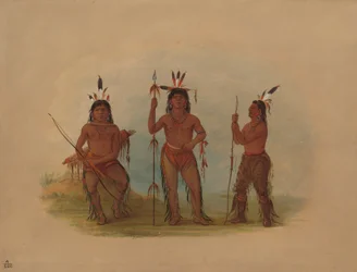 Capo Aleutiano e due guerrieri, 18551869
