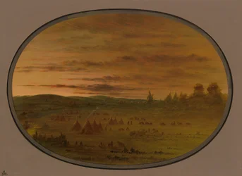 Un Accampamento Indiano al Tramonto, 1861-1869