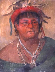 Aúh-ka-nah-paw-wáh, Terra in piedi, un vecchio e valoroso guerriero