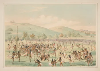 Gioco della Palla, pl. 23 dal Portafoglio degli Indiani d