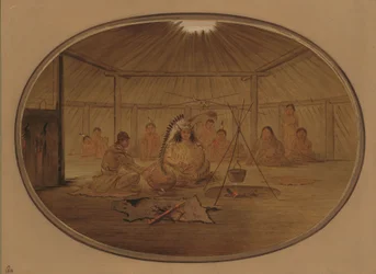 Catlin Festeggiato dal Capo Mandan, 1861-1869