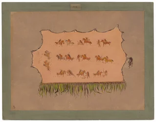 Facsimile del mantello del capo Four Men - Mandan