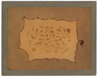 Facsimile di un mantello Ojibbeway