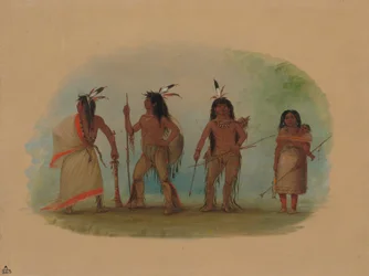 Quattro indiani Apachee, 1855-1869