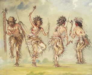 Quattro ballerine, 1843-1844
