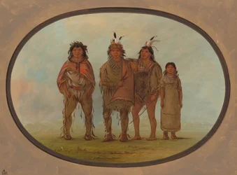 Quattro indiani Dogrib, 1855-1869