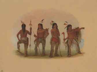 Quattro guerrieri Navaho