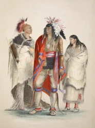 Indiani del Nord America, pub. 1845