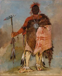 Om-pah-tón-ga, Grande Alce, un famoso guerriero, 1832