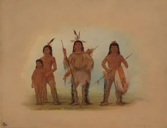 Capo Spokan, due guerrieri e un ragazzo, 1855-1869