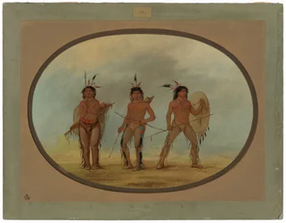 Tre guerrieri Cheyenne