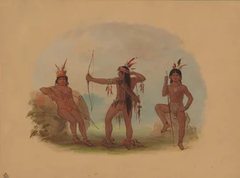 Tre indiani Woyaway, 1854-1869
