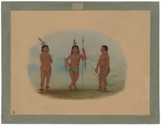 Tre giovani uomini di Tobos