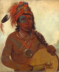 Tóh-to-wah-kón-da-pee, Medicina Blu, un uomo di medicina della banda Ting-ta-to-ah