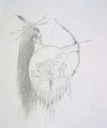 Un-ka-ka Ha-hon-she-kaw (Le unghie lunghe) 1852
