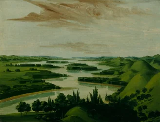 Vista dalla tomba di Floyd, 1300 miglia sopra St. Louis
