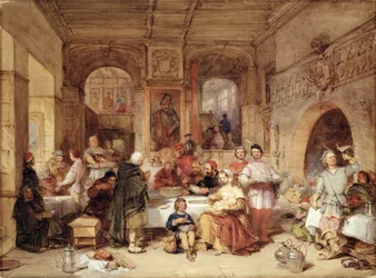 Cena nella grande sala