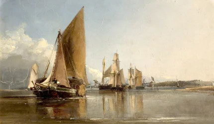 Barche che entrano nel Medway