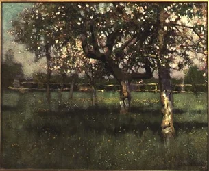 Scena del frutteto, metà degli anni 1880