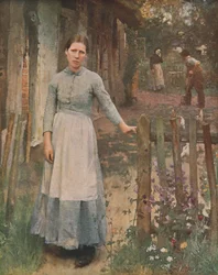 La ragazza al cancello, 1889, c1930