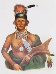 Appanoose, un capo Sauk, 1837, illustrazione da 