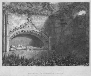 Monumento nella chiesa di Borthwick, 1819