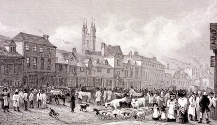 Mercato di Smithfield, Londra, c1830
