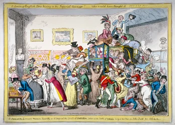 Uno sciame di api inglesi che si accasa nella carrozza imperiale!! una scena al London Museum