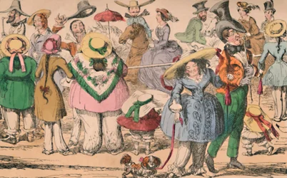 Esposizione di Bloomers di Cruikshanks a Hyde Park