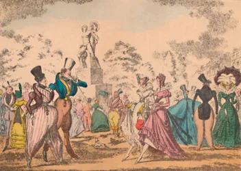 Hyde Park Corner nel 1822, c1870