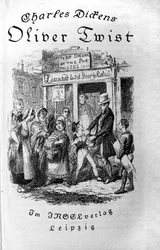 Illustrazione per Oliver Twist di Charles Dickens (1812-1870), di George Cruikshank (1792-1878).