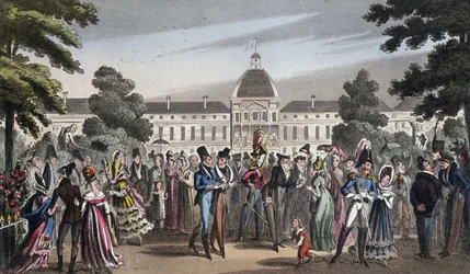 Passeggiata al Jardin des Tuileries - in "Life in Paris" di David Carey, Londra