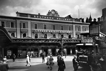 Stazione di London Bridge, Southwark, Londra, c1920-c1930