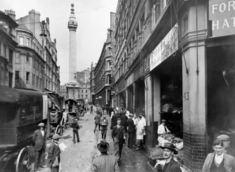 Monument Street e Monumento, Città di Londra, prima del 1933