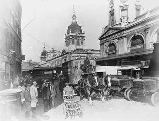 Mercato di Smithfield, Londra, c1920s-1930s