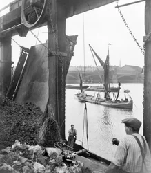 La South Bank, Lambeth, Londra, prima del 1933