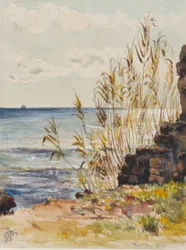 A San Remo guardando il Mediterraneo