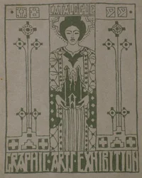 Stampa di prova per la copertina del catalogo della Dundee Graphic Arts Association