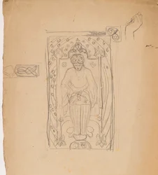 Studio [Figura seduta in un arco]
